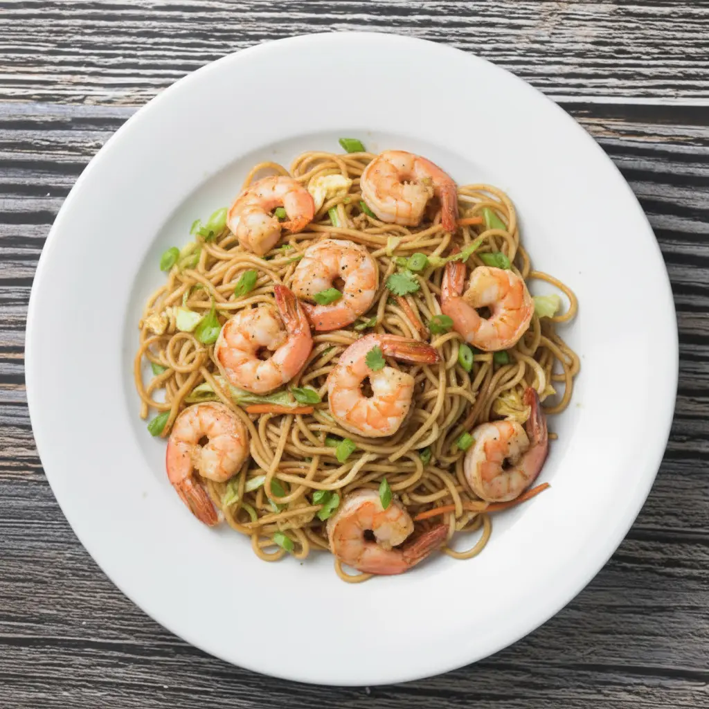 Best Hakka Noodle (Shrimp) at New Spice Grill in Edmonton - Whyte Avenue